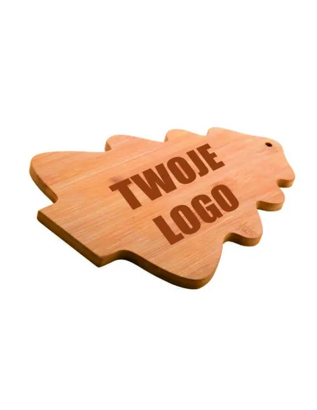 Grawerowana Deska do Krojenia Choinka Świąteczna Firmowa