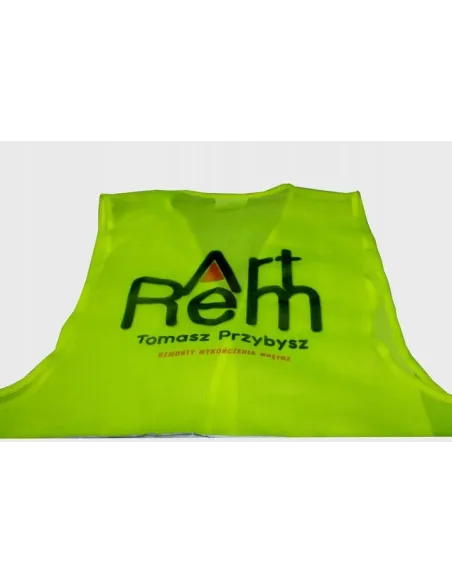 Kamizelki Odblaskowe Dziecięce logo – Nadruk Tył 50 szt