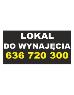 Baner Reklamowy Gotowe Wzory Banerów – Lokal do Wynajęcia