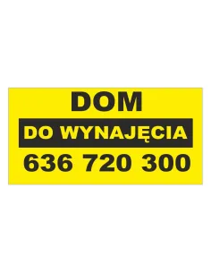 Baner Reklamowy Gotowe Wzory Banerów – Dom do Wynajęcia