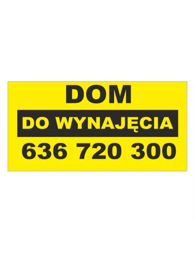 Baner Reklamowy Gotowe Wzory Banerów – Dom do Wynajęcia