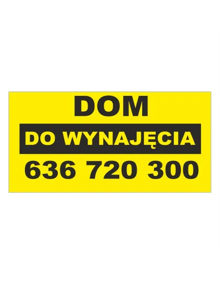 Baner Reklamowy Gotowe Wzory Banerów – Dom do Wynajęcia