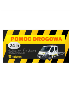 Baner Pomoc Drogowa Reklama Plandeka – Banery z Gotowymi