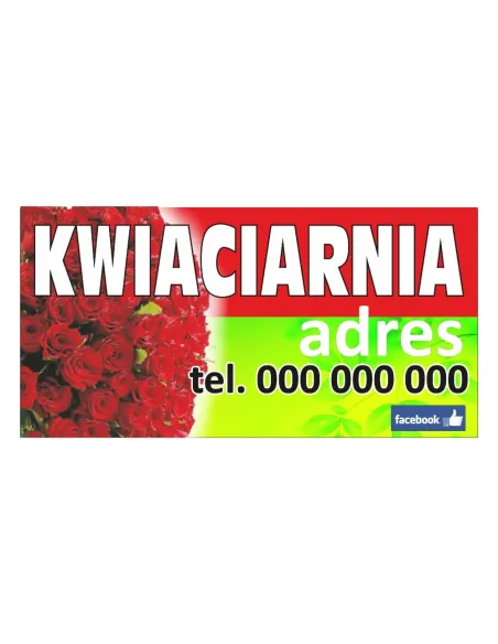 Baner – Reklamowy Gotowe Wzory Banerów Kwiaciarnia