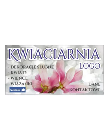 Baner Reklamowy Gotowe Wzory Banerów Kwiaciarnia z Nadrukiem