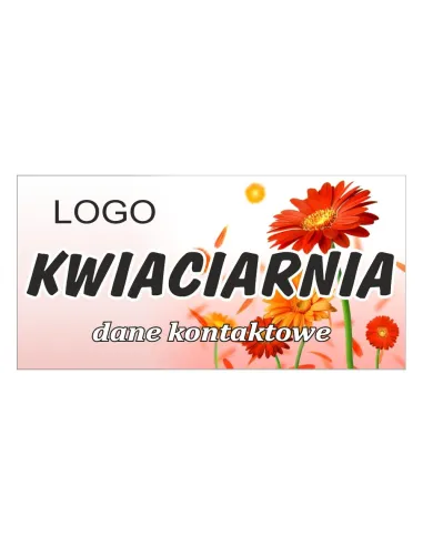Baner Reklamowy Gotowe Wzory Banerów Kwiaciarnia dla Firmy