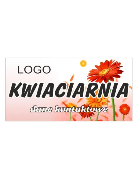 Baner Reklamowy Gotowe Wzory Banerów Kwiaciarnia dla Firmy