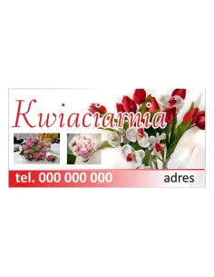 Baner – Kwiaciarnia Gotowy Projekt Reklamowy Personalizowany