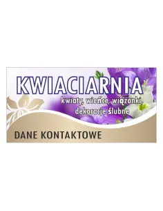 Baner – Kwiaciarnia Gotowy Projekt Reklamowy dla Firmy
