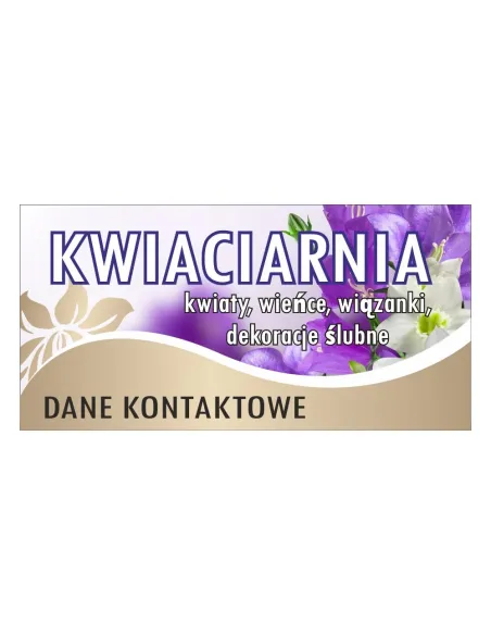 Baner – Kwiaciarnia Gotowy Projekt Reklamowy dla Firmy