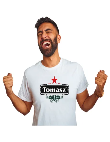 Koszulka z Imieniem Prezent dla Piwosza Imię na Prezent