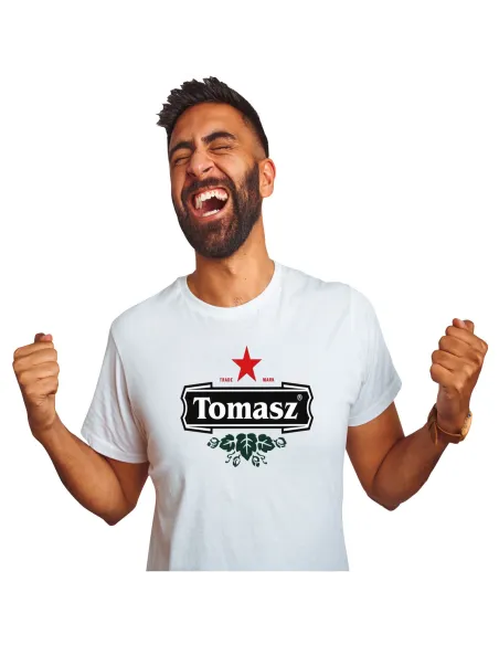 Koszulka z Imieniem Prezent dla Piwosza Imię na Prezent