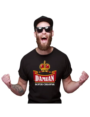 Koszulka Imieniem Prezent Piwosza Imię Super Chłopak