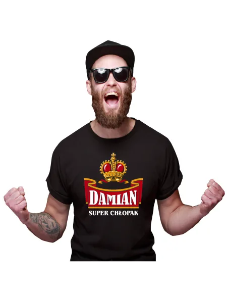 Koszulka Imieniem Prezent Piwosza Imię Super Chłopak