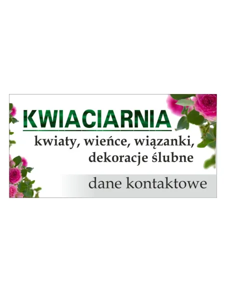 Baner Reklamowy Gotowe Wzory Banerów – Kwiaciarnia Reklamowy