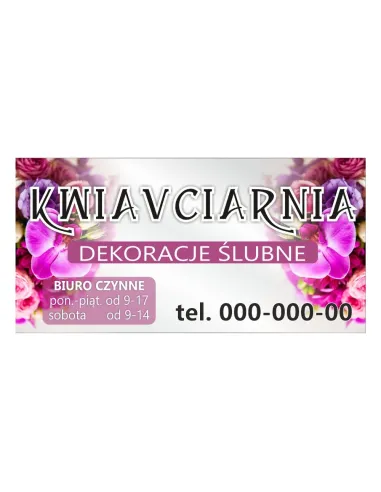 Baner Reklamowy Gotowe Wzory Banerów – Kwiaciarnia Drukowany
