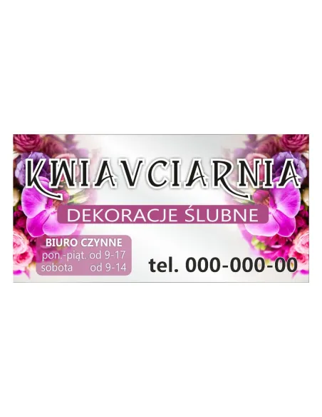 Baner Reklamowy Gotowe Wzory Banerów – Kwiaciarnia Drukowany