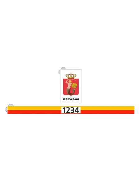 Naklejki – Magentyczne Oznaczenie Taxi Warszawa Pamiątkowe