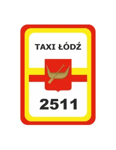Naklejki Magnetyczne – Oznaczenie Taxi Łódź Numer Pamiątkowe