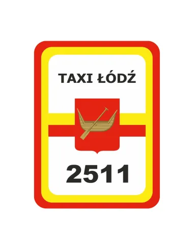 Naklejki Magnetyczne – Oznaczenie Taxi Łódź Numer Pamiątkowe