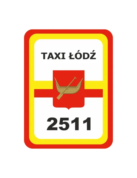 Naklejki Magnetyczne – Oznaczenie Taxi Łódź Numer Pamiątkowe