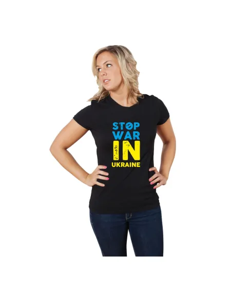 Koszulka z Nadrukiem – Stop Warin Ukraine Personalizowany