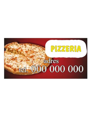 Baner Reklamowy Gotowe Wzory Banerów – Pizzeria z Nadrukiem
