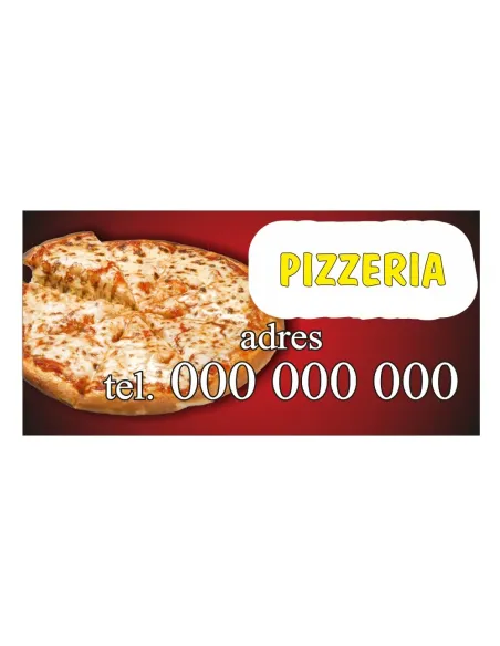Baner Reklamowy Gotowe Wzory Banerów – Pizzeria z Nadrukiem