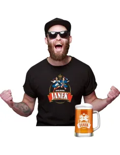 Koszulka + Kufel Prezent na Urodziny 30 40 50 60 dla Niego