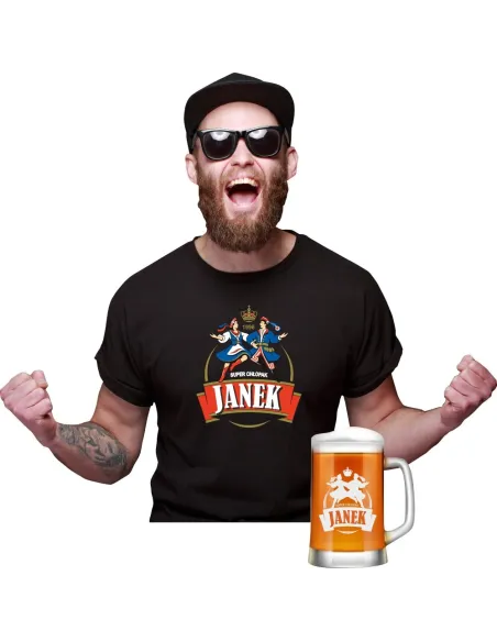 Koszulka + Kufel Prezent na Urodziny 30 40 50 60 dla Niego