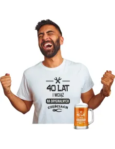 Koszulka + Kufel Prezent na Urodziny 30 40 50 60 na Imprezę