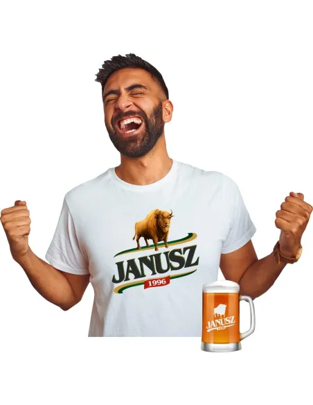 Koszulka + Kufel Prezent na Urodziny 30 40 50 60 z Grawerem