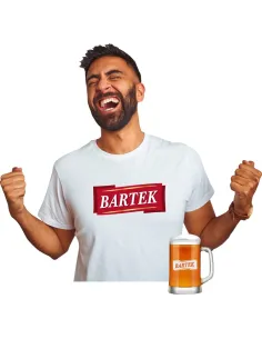 Koszulka + Kufel Prezent na Urodziny 30 40 50 60 Śmieszny