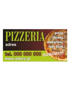 Baner Reklamowy Gotowe Wzory Banerów – Pizzeria dla Firmy