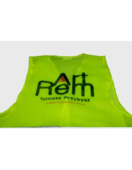Kamizelki Odblaskowe z Nadrukiem z logo Reklamowy 50 szt