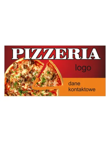 Baner – Pizzeria Reklamowy Gotowe Wzory Banerów dla Firmy