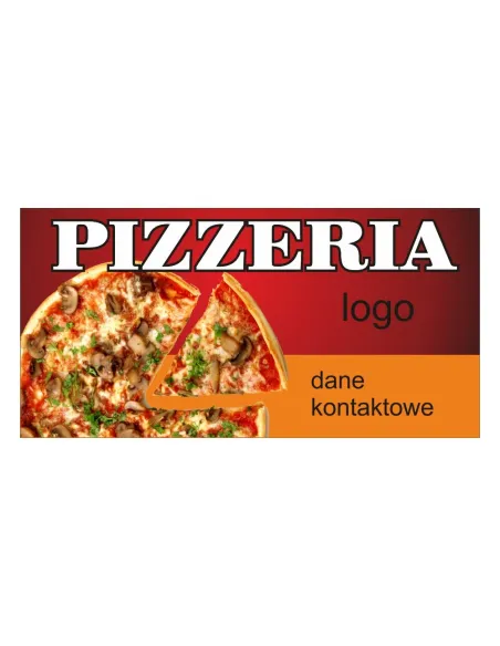 Baner – Pizzeria Reklamowy Gotowe Wzory Banerów dla Firmy