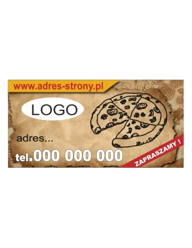 Baner – Reklamowy Gotowe Wzory Banerów Pizzeria dla Firmy
