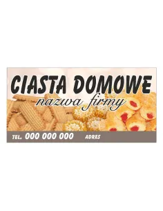Baner Reklamowy Gotowe Wzory Banerów – Ciasta Domowe