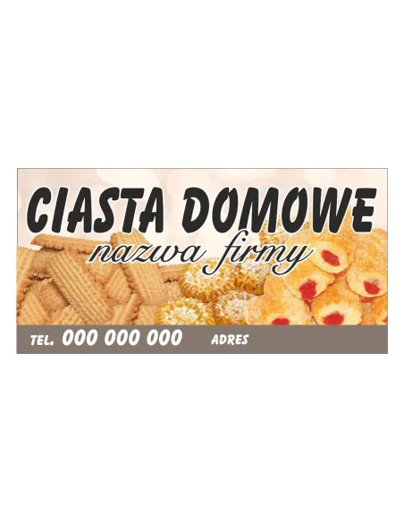 Baner Reklamowy Gotowe Wzory Banerów – Ciasta Domowe