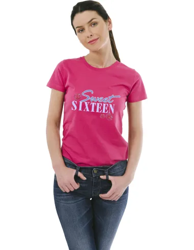 Koszulka Prezent na Urodziny 16 Sweet Sixteen z Nadrukiem