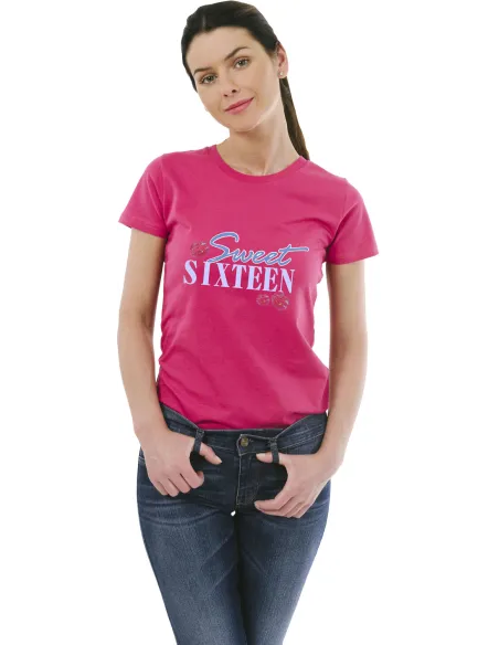 Koszulka Prezent na Urodziny 16 Sweet Sixteen z Nadrukiem