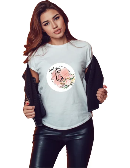 Koszulka – Imieniem Prezent Przyszłej Mamy Personalizowany