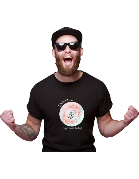 Koszulka z Nadrukiem Napis dla Taty Dziecko Personalizowany