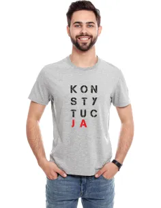 Koszulka z Nadrukiem – Napis Konstytucja Personalizowany