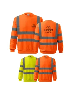 Bluza Robocza Odblaskowa Własnym Haftem Nadruk z Nadrukiem