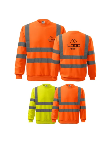 Bluza Robocza Odblaskowa Własnym Haftem Nadruk z Nadrukiem