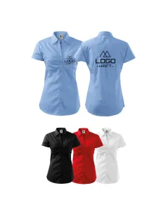 Koszula Damska na Kr Personalizowany z Haftem z logo