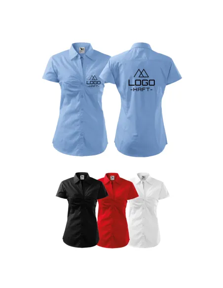 Koszula Damska na Kr Personalizowany z Haftem z logo