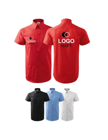 Koszula Męska Letnia Personalizowany z Haftem z logo